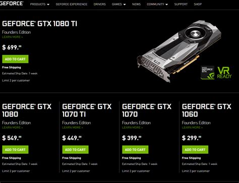 GeForce 10 series .